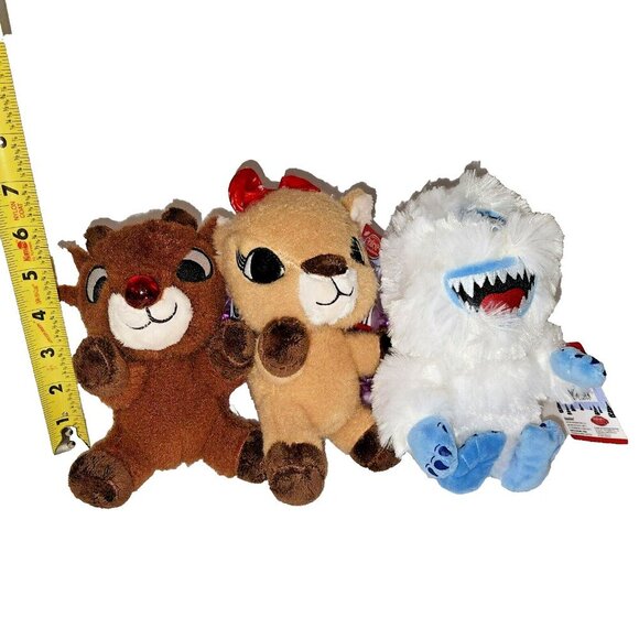 NWT Rankin and Bass Rudolph Red Nosed Reindeer Clarice Bumble Plush Dolls Bundle - Picture 3 of 8